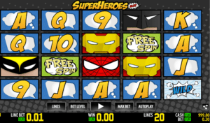 Slot Machine Super Heroes WM Online Free