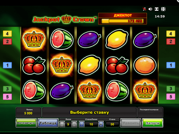 jackpot crown игровой автомат