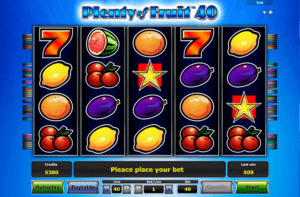 Slot Machine Plenty of Fruit 40 Online Free