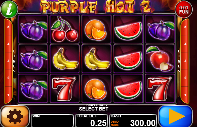 Purple Hot 2 Free Online Slot