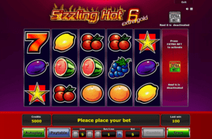 Slot Machine Sizzling Hot 6 Extra Gold Online Free