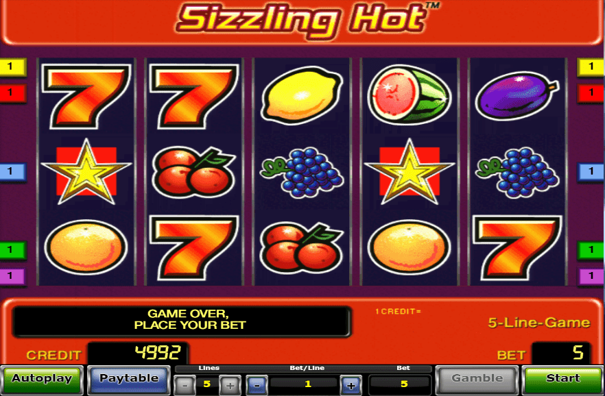 Free Casino Game Sizzling Hot