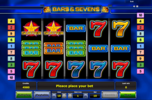 Slot Machine The Bars and Sevens Online Free