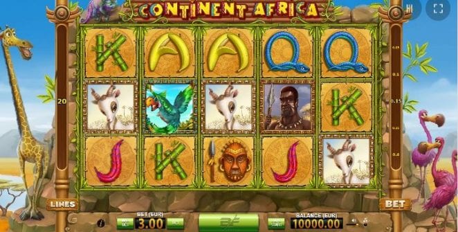 Continent Africa Free Online Slot