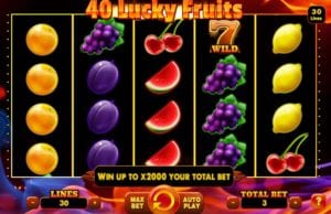 Slot Machine 40 Lucky Fruits Online Free