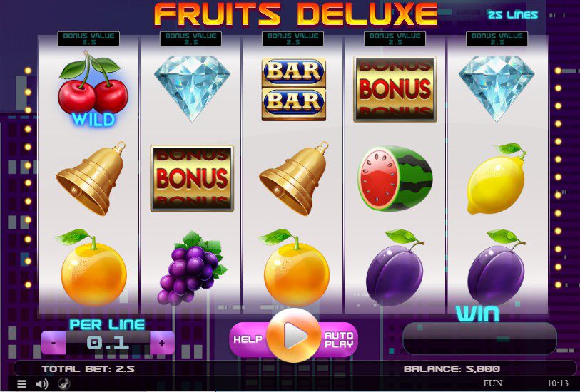 Fruits Deluxe Free Online Slot