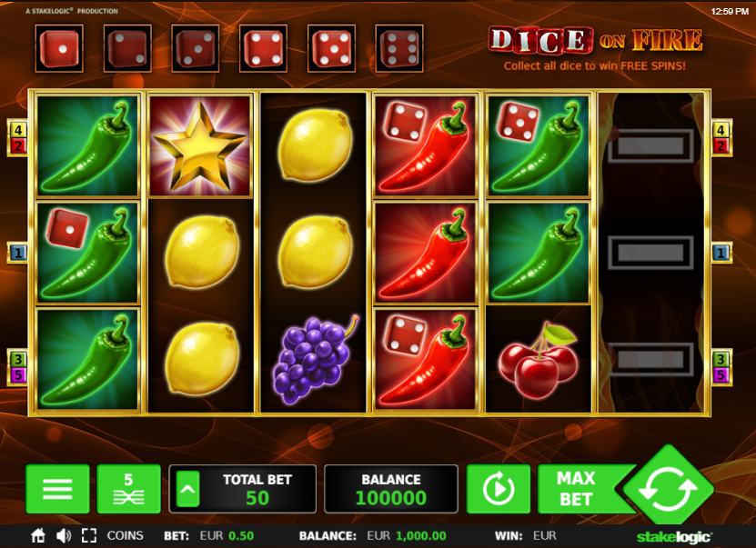 Dice on Fire