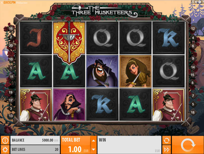 The Three Musketeers QuickSpin