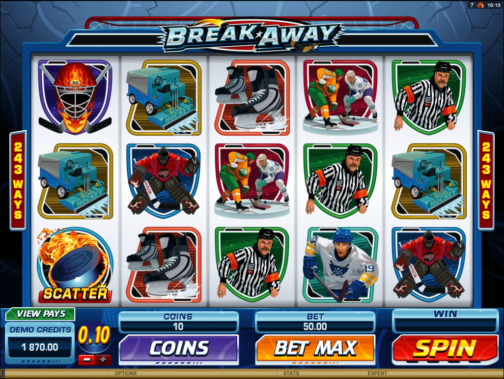 free break away slot machine game