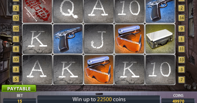 free slot machine crime scene