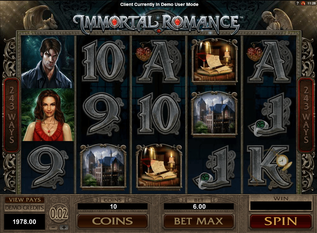 immortal romance free slot