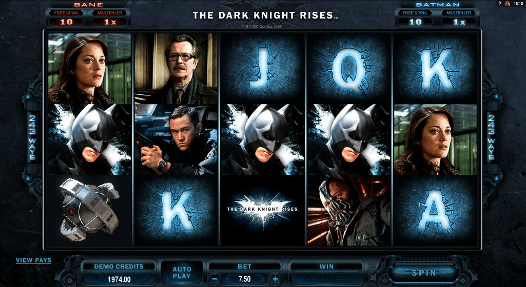 free slot the dark knight rises
