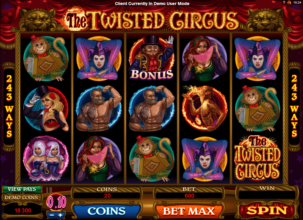 The Twisted Circus Free Slot Machine