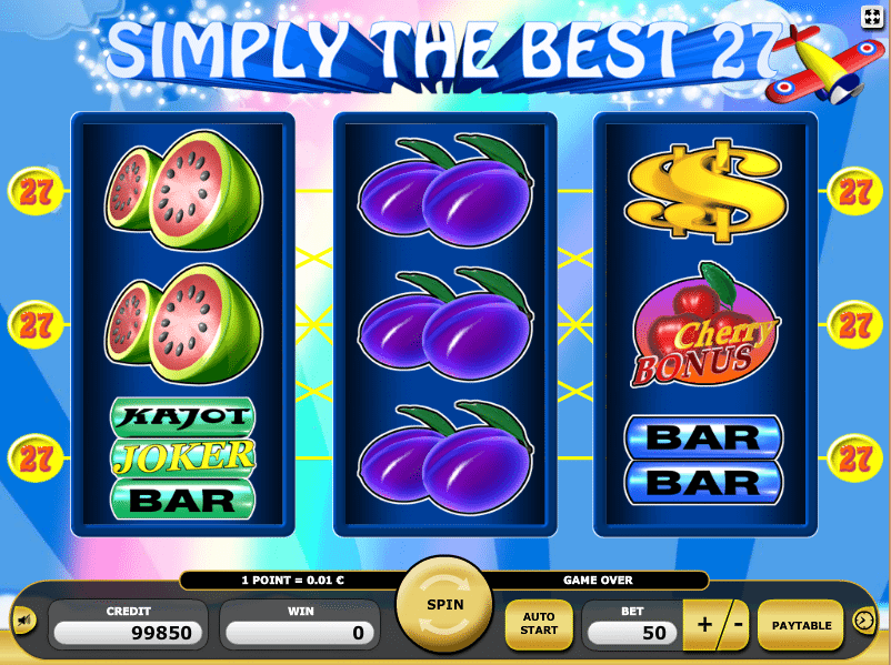 Slot Machine Simply The Best 27 Online Free