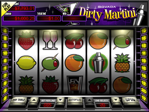Free Dirty Martini Slot Online