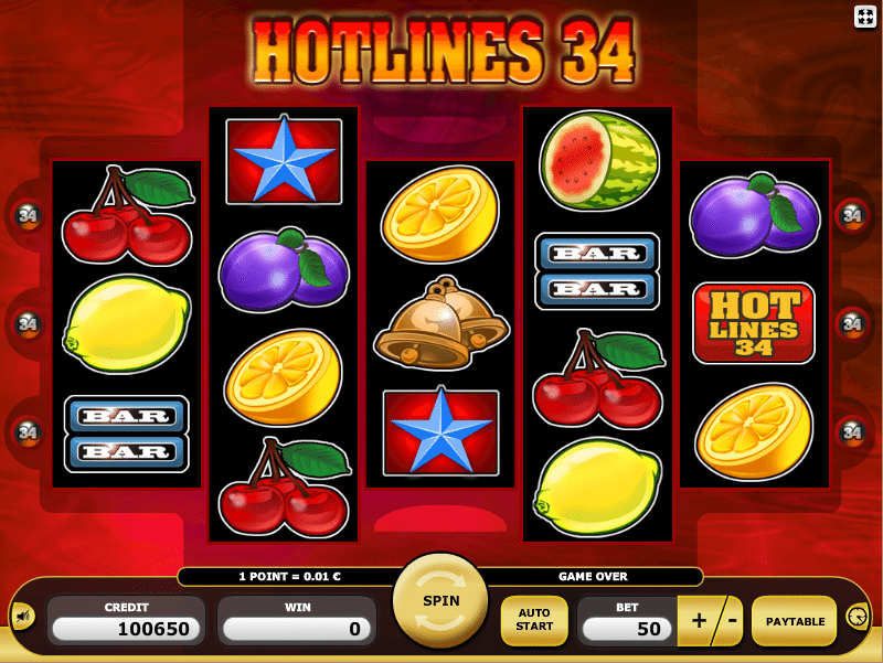 Hotlines 34 Free Online Slot