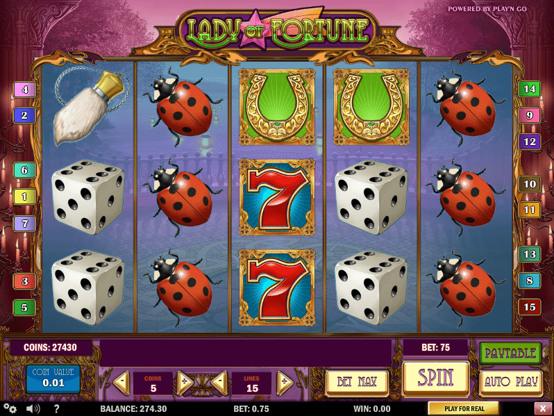 Slot Machine Lady of Fortune Online