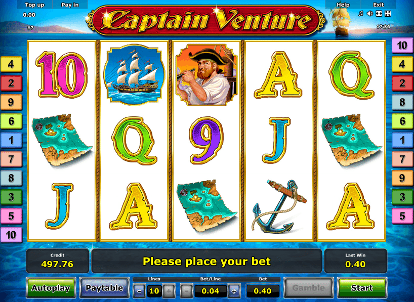 Free Captain Venture Slot Machine Online