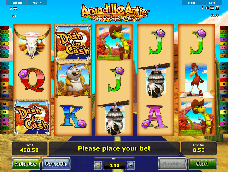 Free Armadillo Artie Dash For Cash Slot Machine Online