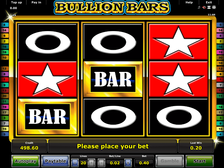Bullion Bars Free Online Slot