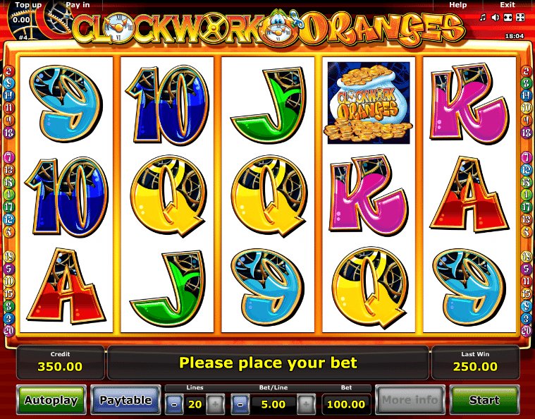 Clockwork Oranges Free Online Slot