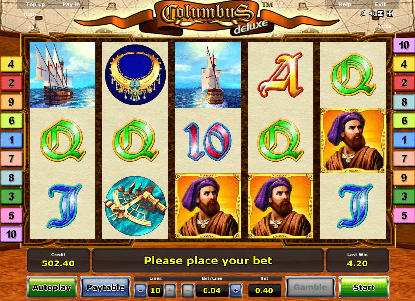 Free Columbus Deluxe Slot Machine Online