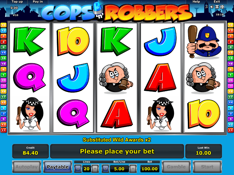 Free Slot Cops And Robbers Novomatic Online