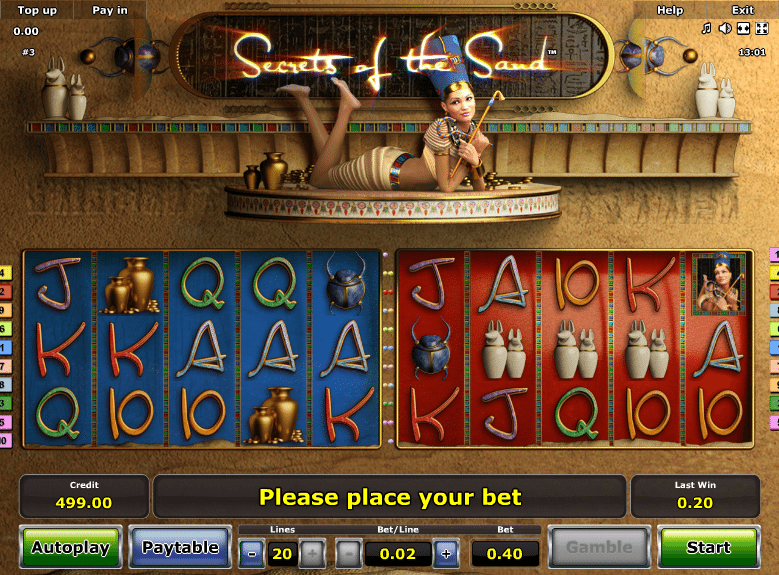 Free Secrets Of The Sand Slot Machine Online