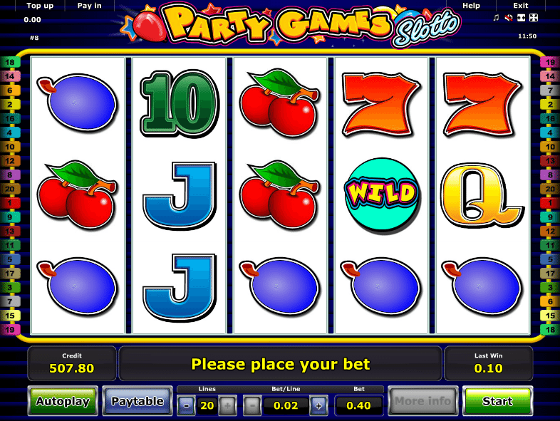 Party Games Slotto Free Online Slot