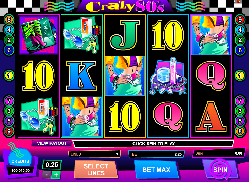 Free Online Slot Crazy 80s