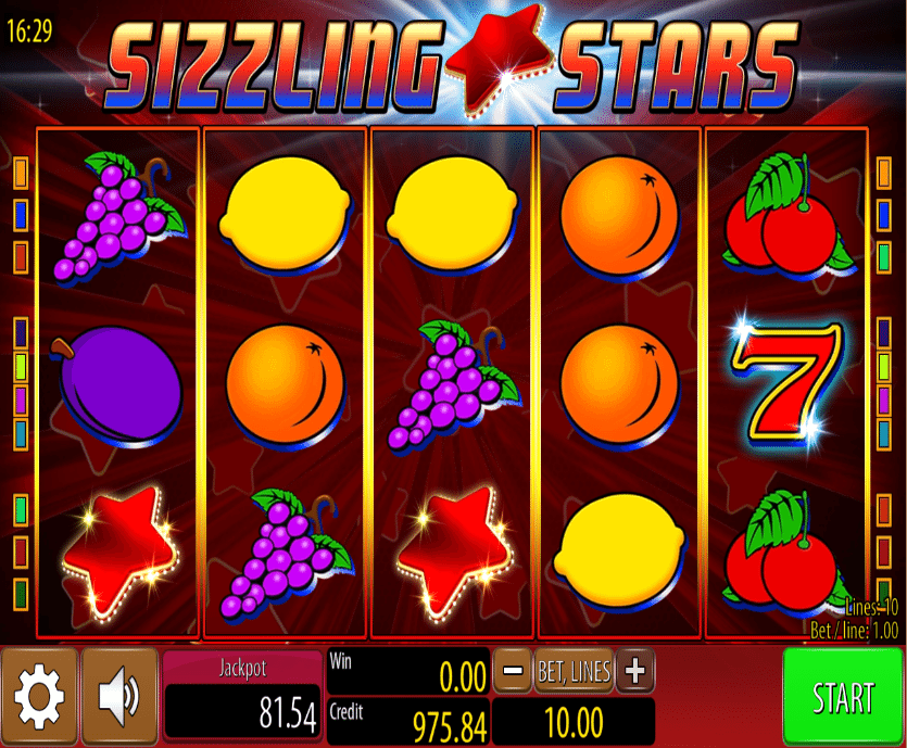 Free Online Slot Sizzling Stars