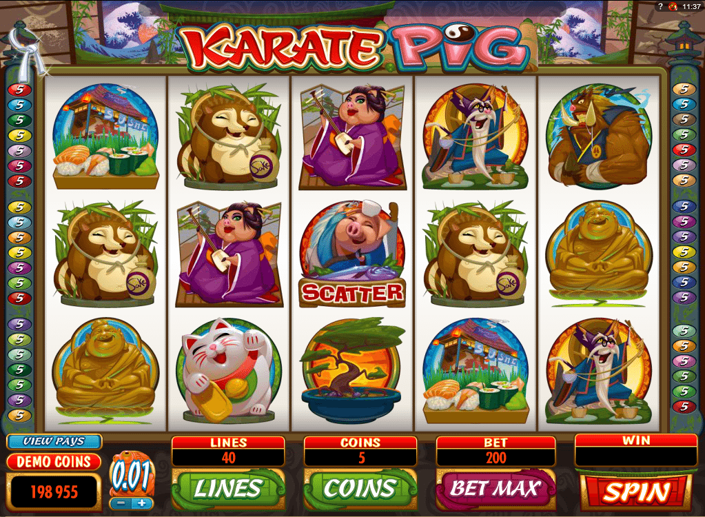 Free Slot Karate Pig Online