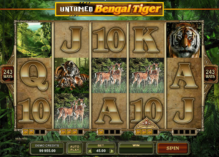 Free Online Slot Untamed Bengal Tiger