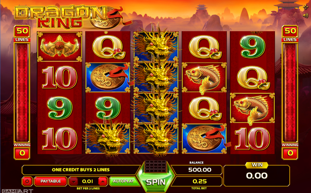 Dragon King Free Online Slot