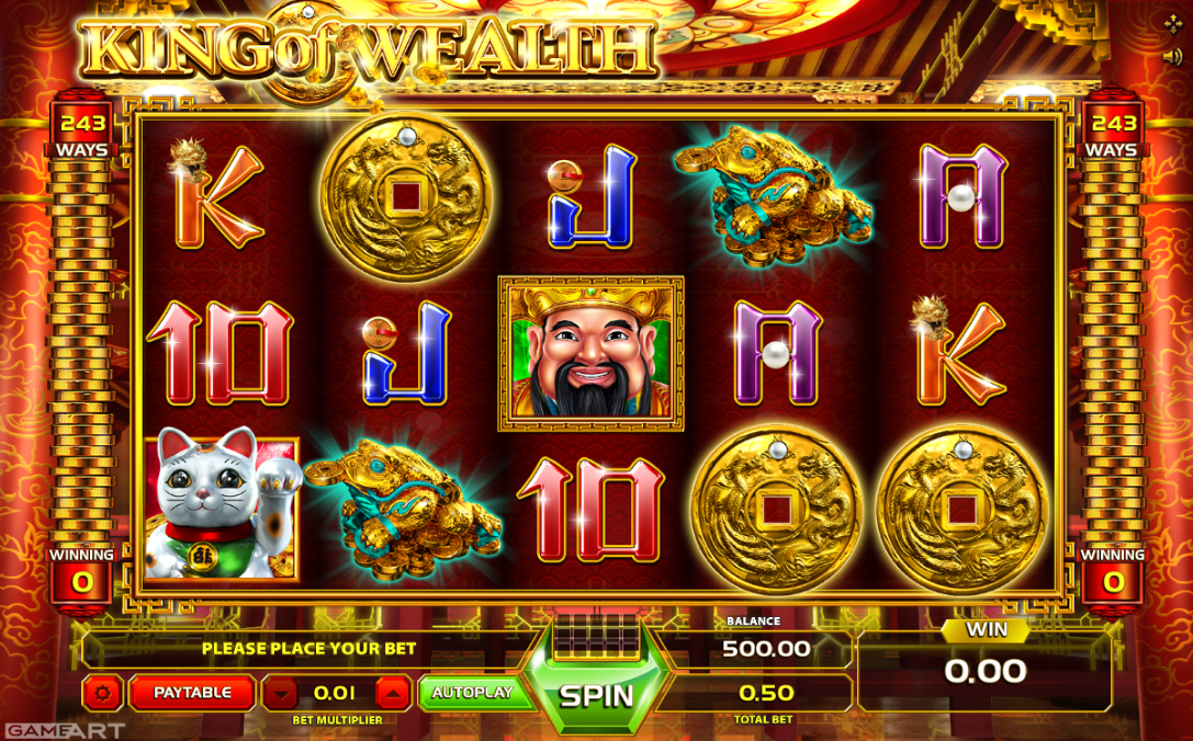 Slot Machine King of Wealth Online Free