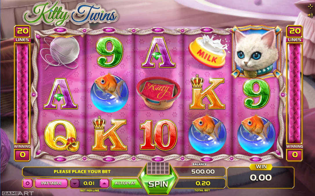 Free Kitty Twins Slot Online