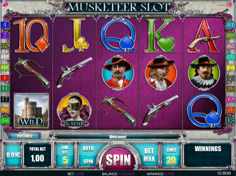 Slot Machine Musketeer Slot Online Free