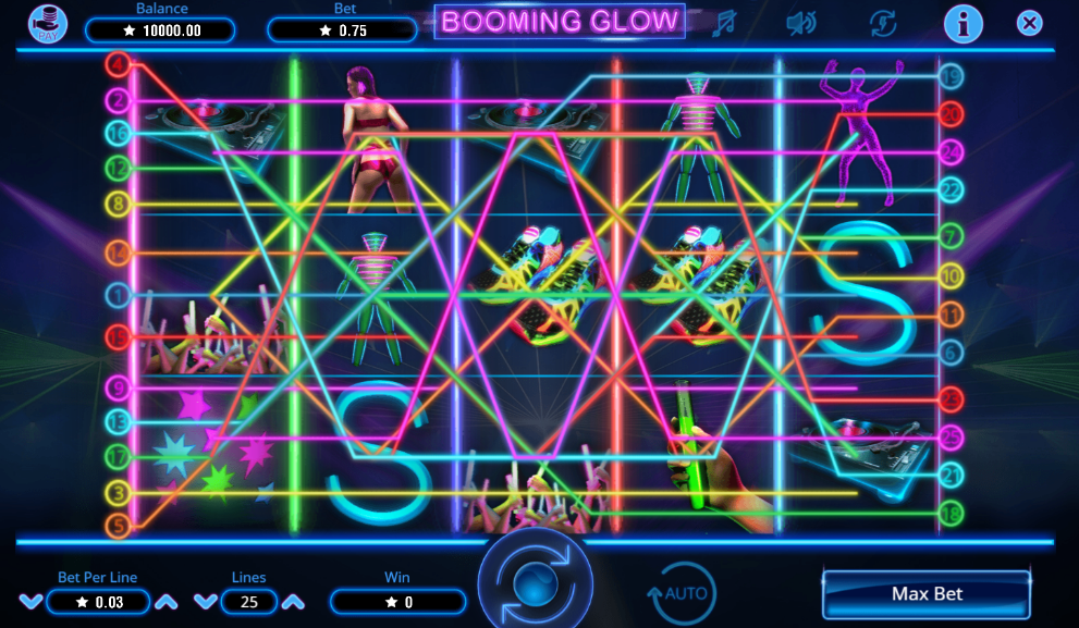 Slot Machine Booming Glow Online Free