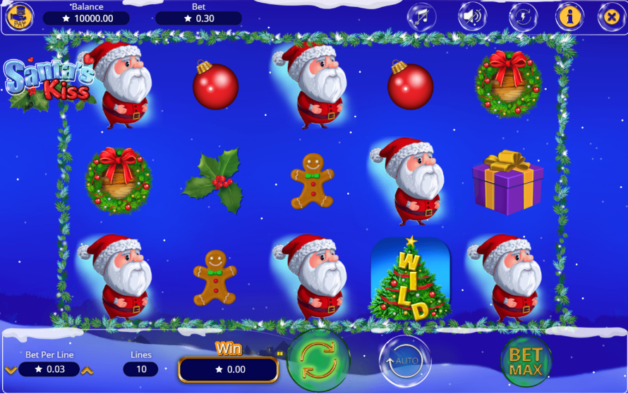 Santas Kiss Free Online Slot