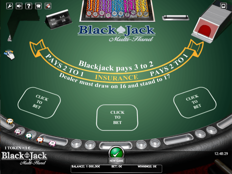 Free BlackJack Multihand Online