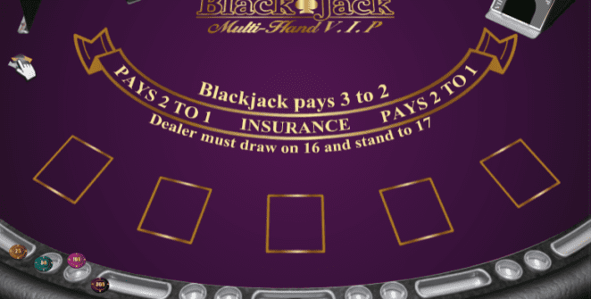 Free Black Jack Multihand VIP Online