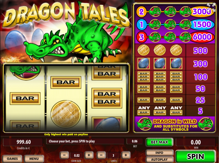 Free Slot Online Dragon Tales
