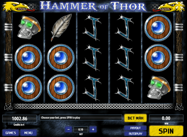 Free Slot Online Hammer of Thor