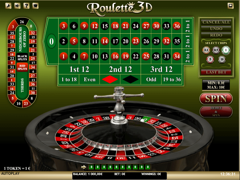 Free Roulette 3D iSoft Online