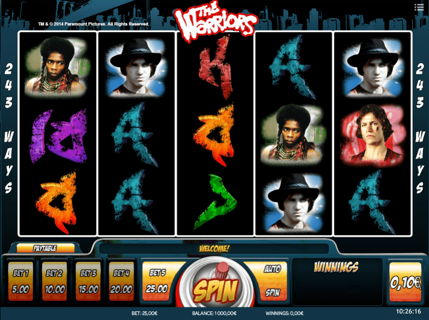 Free Slot Online The Warriors
