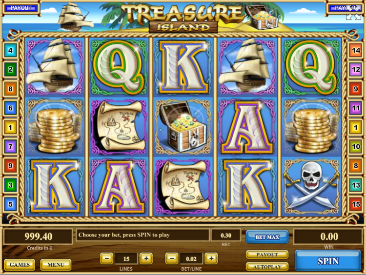 Treasure Island Free Online Slot