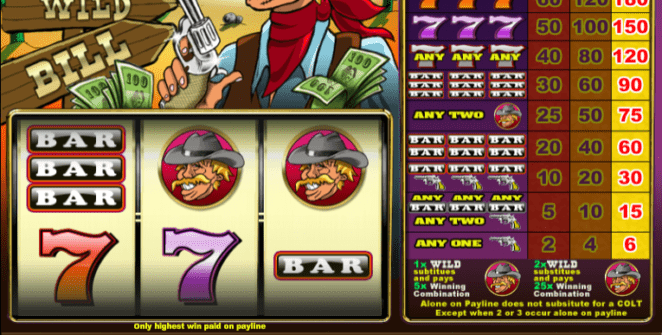 Slot Machine Wild Wild Bill Online Free