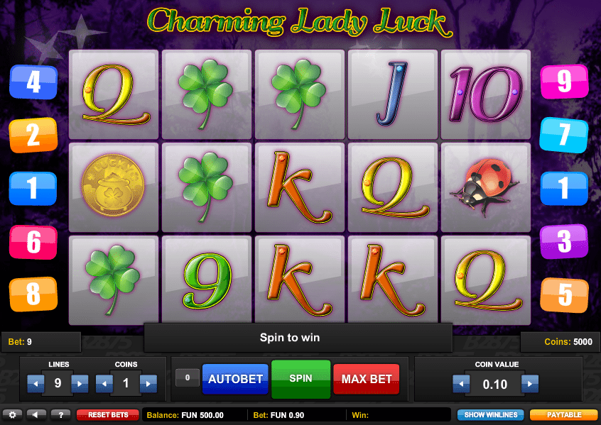 Charming Lady Luck Free Online Slot