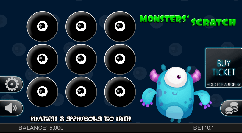 Free Monsters Scratch Slot Online