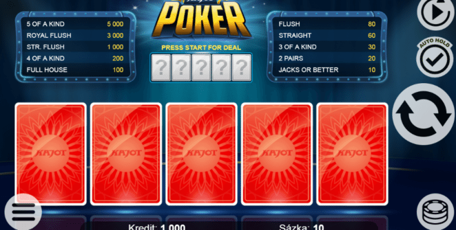 Slot Machine Kajot Poker Online Free